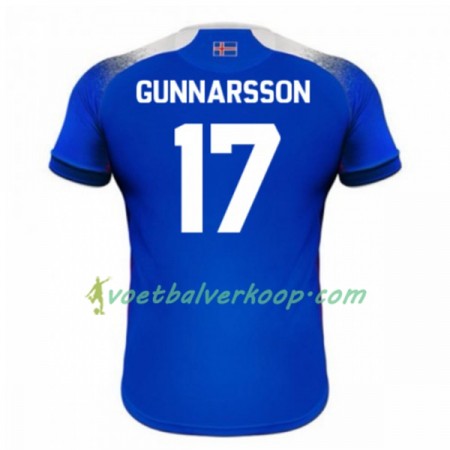 IJsland Gunnarsson 17 Thuisshirt WK voetbal 2018